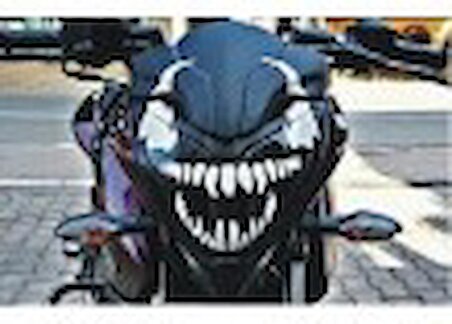 Motosiklet Sticker Pulsar-Venom-Bajaj Uyumlu Beyaz