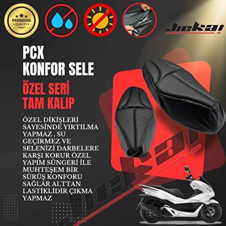 HONDA PCX KONFOR SELE KILIFI ÖZEL ÜRETİM TAM KALIP