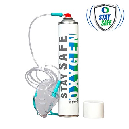 Stay Safe Taşınabilir Medikal Oksijen Maskeli 2'li Paket