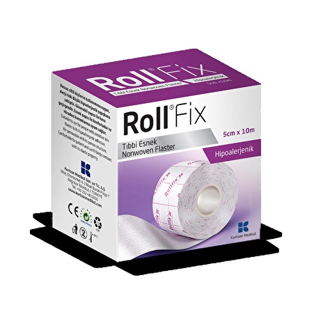 Roll Fix Esnek Nonwoven Tıbbi Flaster 5cm x 10m