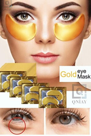 Göz Altı Torbalarına Karşı 24 K Gold Göz Maskesi Gözaltı Nemlendirme Şişkinlik Önleyici (1çift)