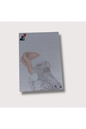 Kartal Yeni Yıl Çizgili A6 Memopad