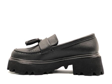 Feles Corcik Püsküllü Oxford Günlük Loafer Kadın Ayakkabı