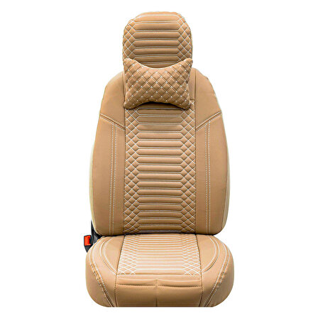 
Seat Toledo Lüx Full Deri Oto Koltuk Kılıfı Ön Arka Takım (Giydirme Tip) BEJ