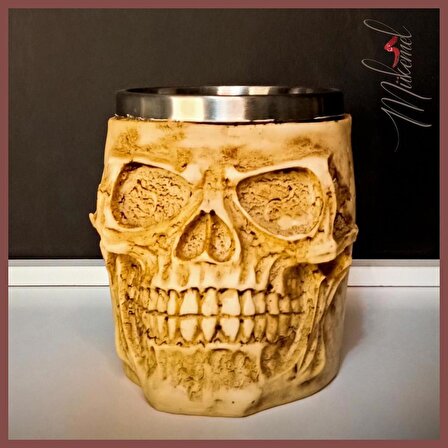 Kafatası Kupa bardak 330 mL ( 3D Skull Mug 330 mL ) Kupalar çay veya kahve