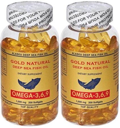 Gold Natural Omega 3-6-9 Balık Yağı 1000 Mg 2x200 Softgel