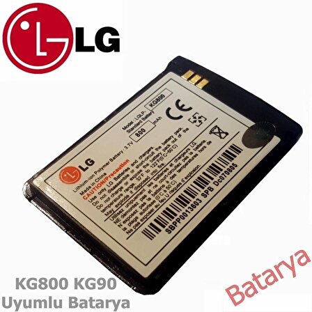 LG KG800 Batarya LG KG90 KG90C KV5900 TG800 Uyumlu Yedek Batarya