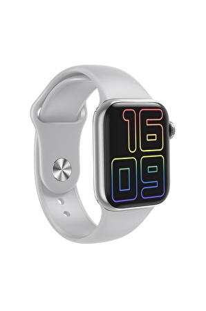 Airpods Seri 2 Anc Özellikli Bluetooth Kablosuz Kulaklık HW12 Full Ekran Smartwatch Gri Akıllı Saat