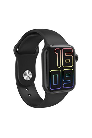 Pro 5 Siyah Bluetooth Kulaklık HW12 Full Ekran Smartwatch Siyah Akıllı Saat