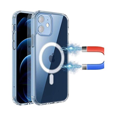 Premium Set iPhone 11 Uyumlu  Magsafe Kılıf Şarj Aleti ve Battery Pack