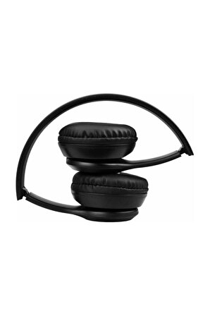 P47 Katlanabilir Bluetooth Kablosuz Kulaklık BT 5.0 Siyah