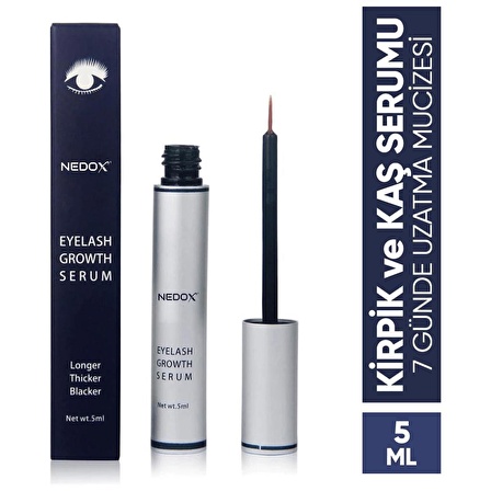 NEDOX Kaş Ve Kirpik Uzatıcı, Onarıcı, Besleyici Ve Güçlendirici Bakım Serum Garantili 5 ml