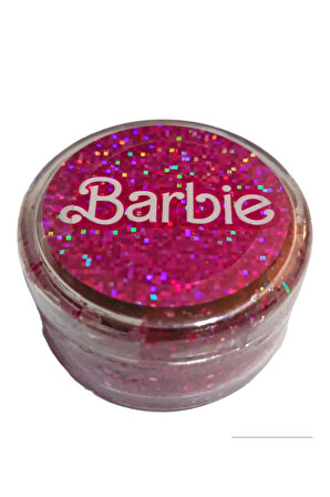 Barbie Pembe Glitter Jel - Pembe Simli Far - Yüz - Vücut Jeli - 10ml