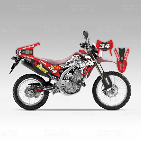 Honda CRF 250 L Lion Desing Sticker Set