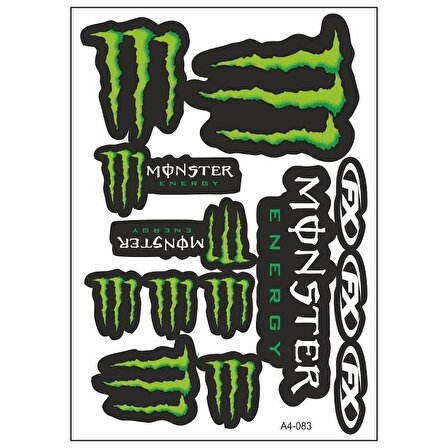 Monster A4 Sticker Set