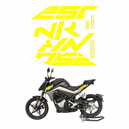CF Moto 250 NK Etiket Takımı Neon