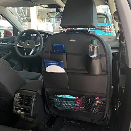 Toyota Rav4 Deri Koltuk Arkası Organizer Düzenleyici Koruyucu SİYAH