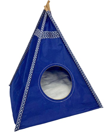 Tepee Sixty Kedi Evi, Kedi Barınağı, Kedi Çadırı, Minderli Kedi Yatağı