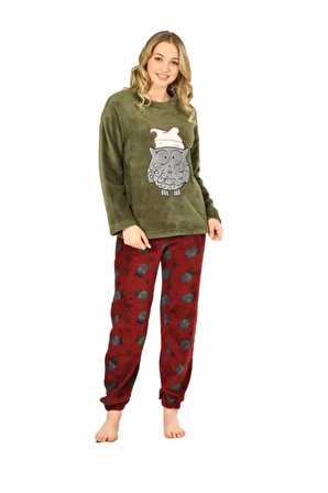 Jiber Kadın Welsoft Kışlık Pijama Takımı 3917 - 1 Adet
