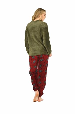 Jiber Kadın Welsoft Kışlık Pijama Takımı 3917 - 1 Adet