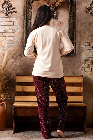 Sude Kadın Kışlık Kadife Pijama Takımı P200/842 - 1 Adet