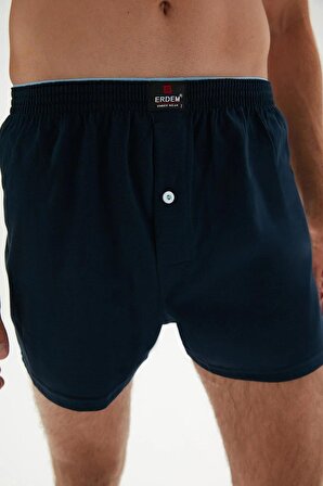 Erdem Erkek Penye Düz Renk Boxer 1400 - 6 Adet