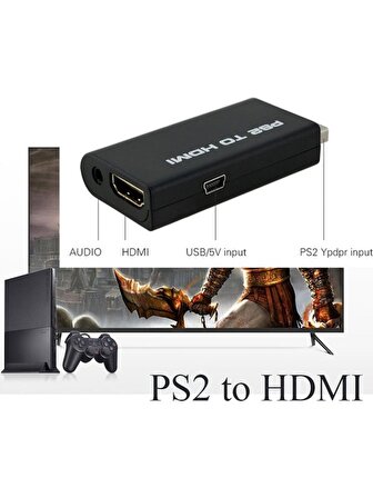 Playstation 2 Ps2 To Hdmi Çevirici Tv Kablosu Adaptör Dönüştürücü Çevirici