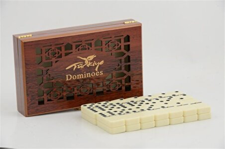 Ahşap Kutulu Domino Oyunu