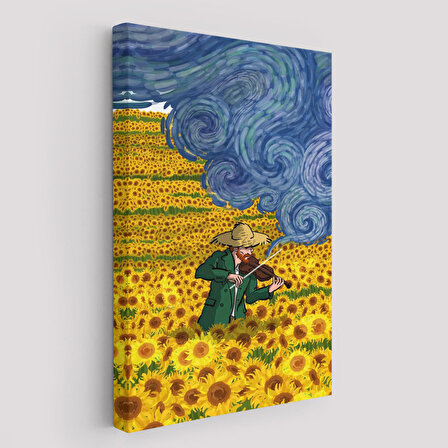 Vincent van Gogh Temalı  İllüstrasyon Tablosu-6361
