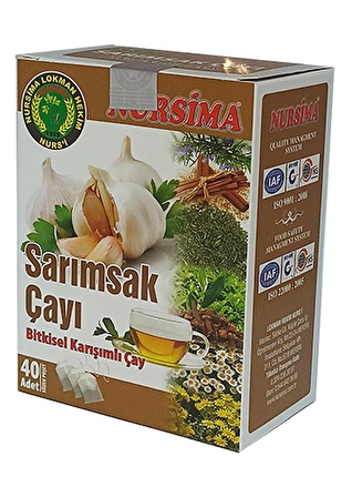 Sarımsak Çayı Bitkisel Karışımlı Çay 40 'lı Süzen Poşet