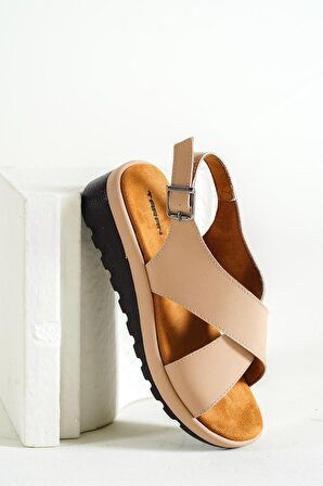 Kasey Çapraz Detaylı Comfort Sandalet