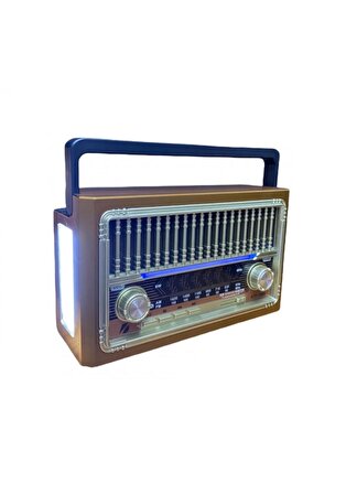 Ktf-1655 Nostalji Radyo Bluetooth Hoparlör El Feneri Usb Şarjlı