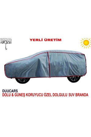 DUUCARS 4 Katlı Küçük Suv 6,10 x 4.00 m Dolu Branda Ekstra Kalın Suv Branda Özel Üretim 600320TEK