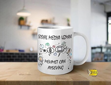 Baskılı Seramik Çay Kahve Kupası ( Sosyal Medya Uzmanı )