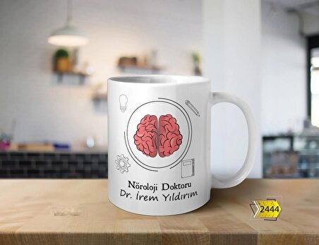 Baskılı Seramik Çay Kahve Kupası ( Nöroloji Doktoru )