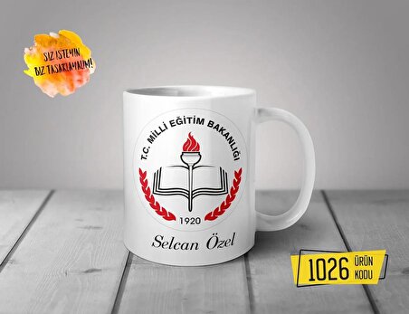 Baskılı Seramik Çay Kahve Kupası ( Milli Eğitim Bakanlığı )