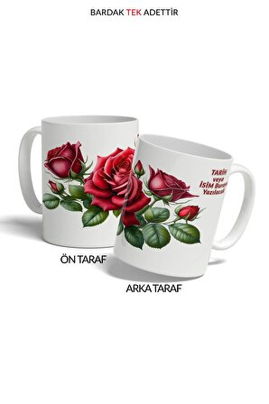 Çiçekli Kupa, Sevgililer Günü Hediyesi: Kırmızı Güllerin Aşk