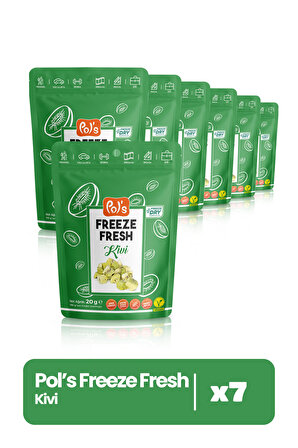 Freeze Fresh Kivi 20 gr X7 Adet Freeze Dry, Dondurularak Kurutulmuş Meyve