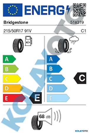 Bridgestone Turanza ER33 215/50R17 91V