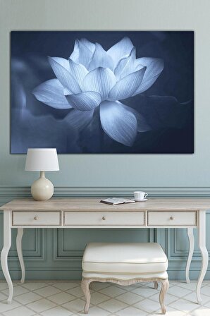 Lotus Çiçeği Ve Huzur Yaşam Dekoratif Kanvas Tablo - 70x120 Ebat