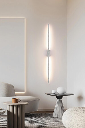 Lıghtmore Modern Dekoratif Çubuk Salon Duvar Beyaz Aplik 6500 K