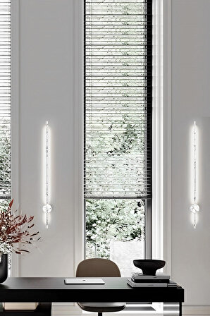Lıghtmore Modern Dekoratif Çubuk Salon Duvar Beyaz Aplik 3000 K
