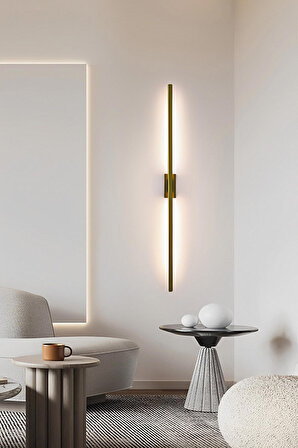 Lıghtmore Modern Dekoratif Çubuk Salon - Yatak Odası Duvar Gold Aplik 3000 K