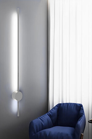 Lıghtmore Yuvarlak Modern Dekoratif Çubuk Salon Duvar Beyaz Aplik 4000 K