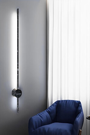 Lıghtmore Modern Dekoratif Çubuk Salon Duvar Siyah Aplik 6500 K