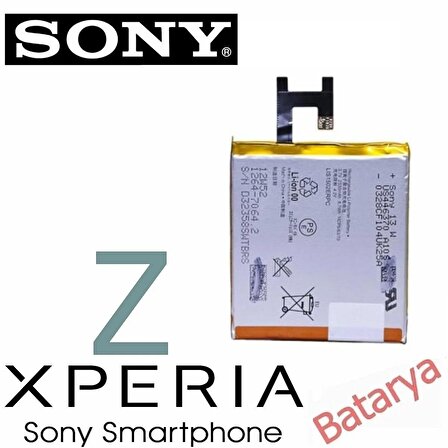 Sony Xperia Z Batarya Sony Xperia Z L36H L36i C6603 Uyumlu Yedek Batarya