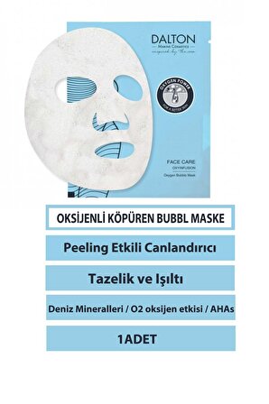 FACE CARE Bubble Oksijenli Köpüren Canlandırıcı Kağıt Maske