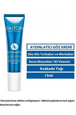 Dalton Marine Cosmetics BLUE ESSENTİALS Aydınlatıcı-Halka Karşıtı Vitaminli Tüm Yaşlar Göz Çevresi Krem 15 ml 