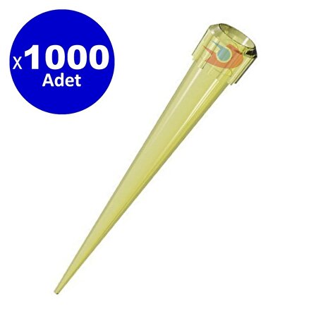 Dolar Kimya Pipet Ucu Sarı 200 µl - 1.000 Adet (Otomatik Pipet Ucu)