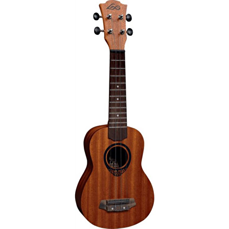 LAG GLU TKU8S Tiki Soprano Natural Ukulele